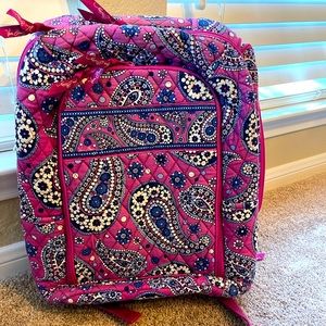 Vera Bradley women’s campus backpack book-bag Paisley- purple and blue